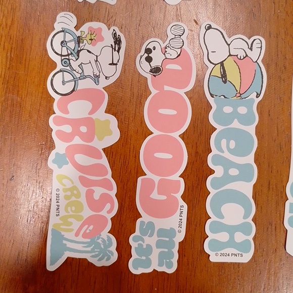 Set 10 Peanuts Snoopy Paper bookmarks - Picture 6 of 9